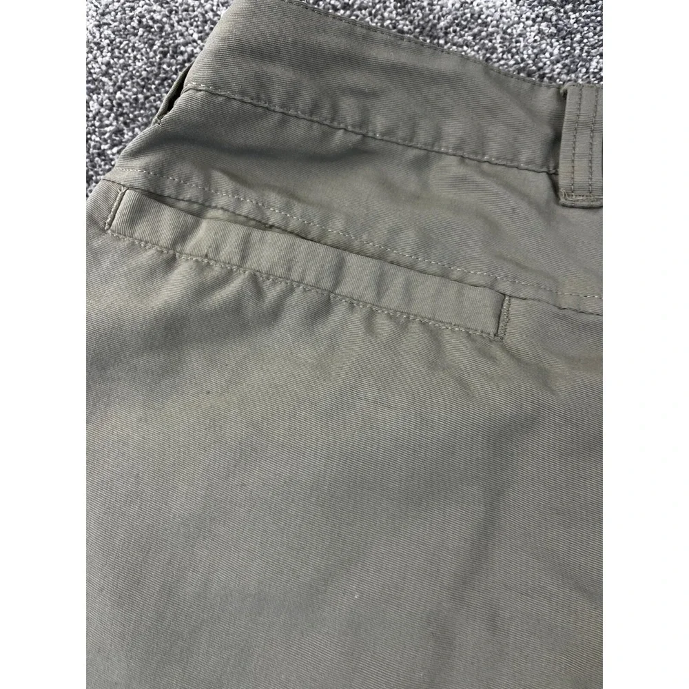 Rei Pants Men Size‎ 34Wx30L Flat Front Outdoor Travel Camping Hiking Olive Green